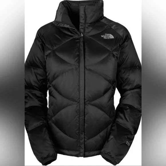 $350 The North Face Aconcagua 550 Down Puffer Jacket Black Insulated Womens XL - Picture 1 of 8